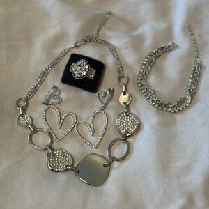 Silver bling 4 piece set